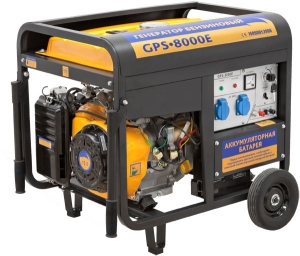 Бензиновый электрогенератор GPS-8000E SADKO